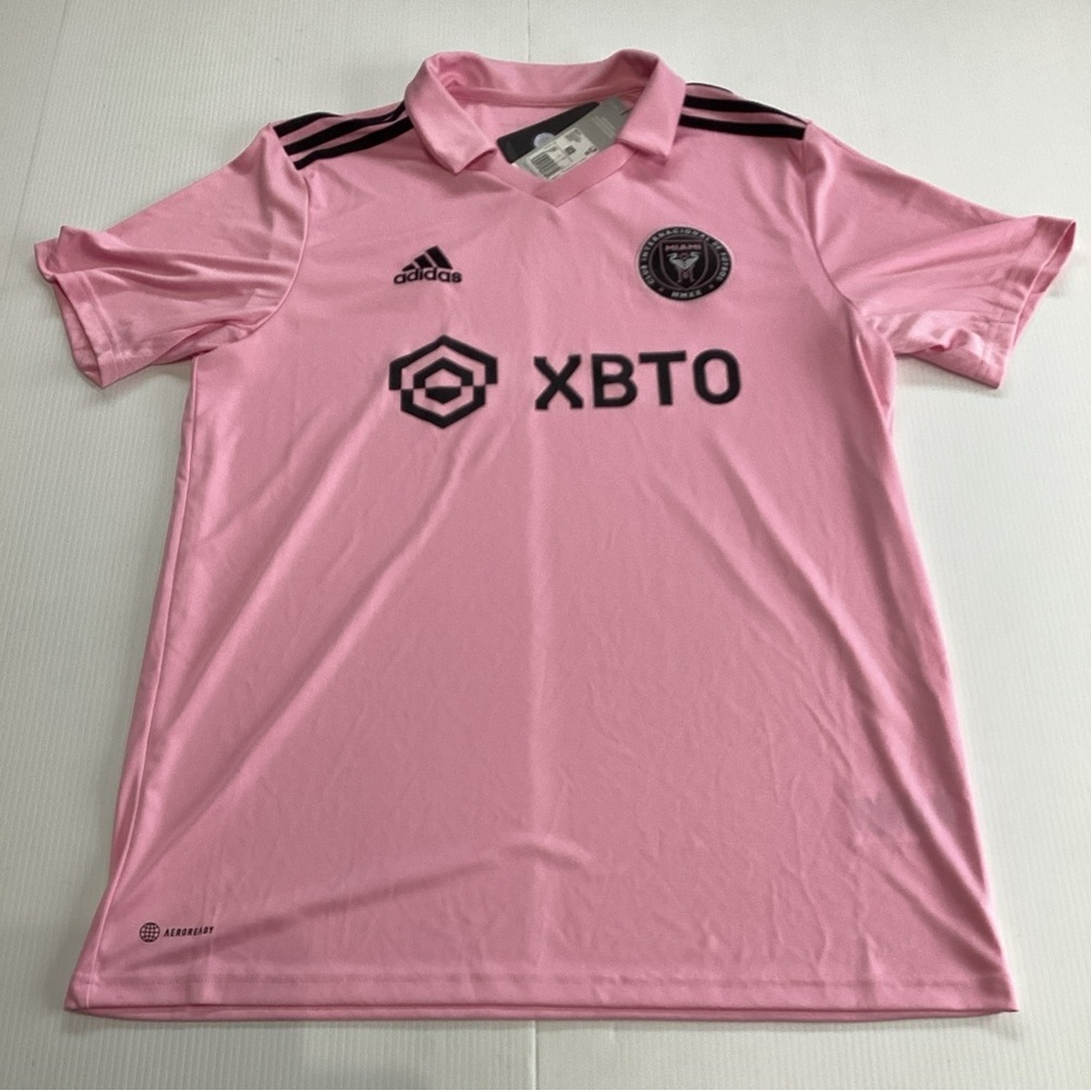 Inter Miami CF Jersey Men’s Large Pink Adidas MLS Soccer Shirt XBTO NWT